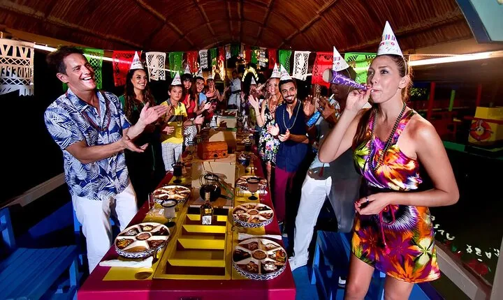 Mexican Night at Xoximilco with Transportation from Riviera Maya
