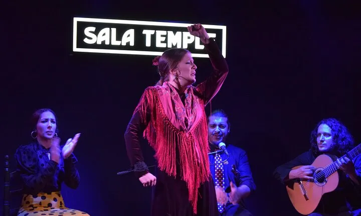 Entrance to the Flamenco Temple Room in Madrid with Tapas Option
