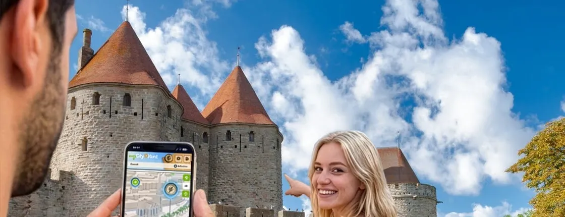 Self-guided digital scavenger hunt in Carcassonne