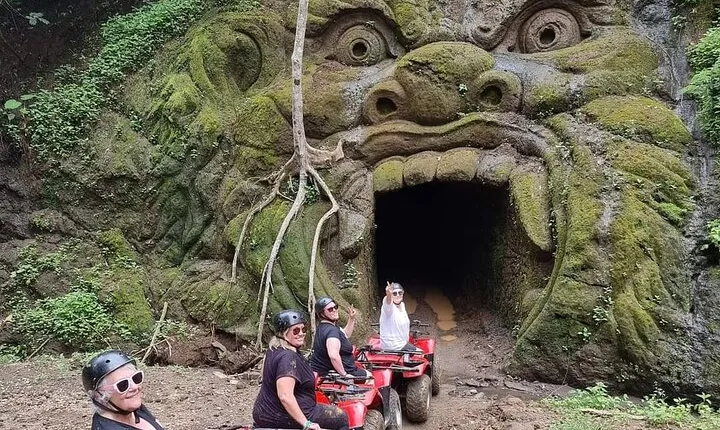 Quad Bike ATV Ride Through Cave and Rafting Adventure With Private Transport
