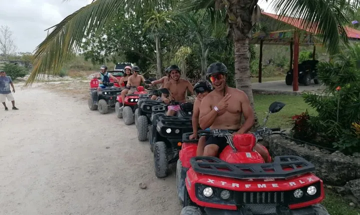 Off Road ATV Tour with Caverns, Cedral & Beach Time with Transfer