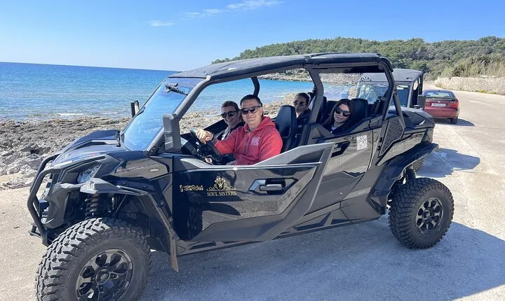 Best of Korcula island winery's by 4X4 Canam buggys with lunch