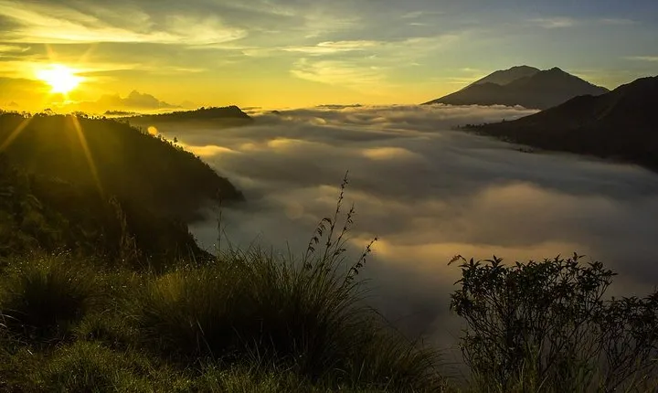 Sunrise hiking at Mount Batur Volcano