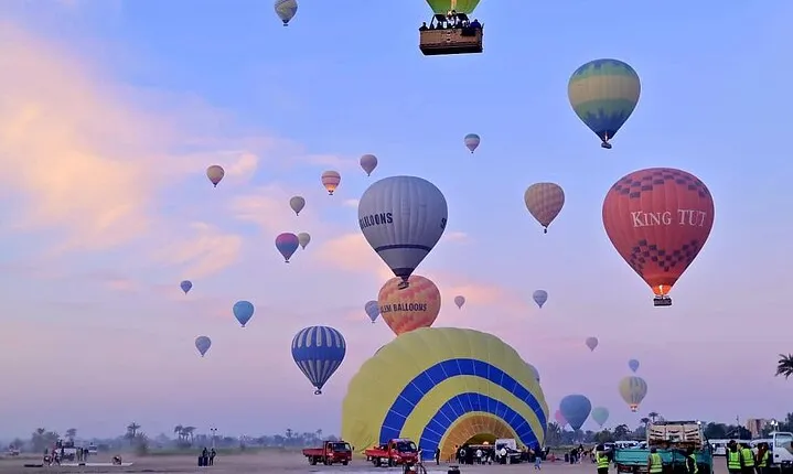 Sunrise Hot Air Balloon Ride Over Luxor with Transfers