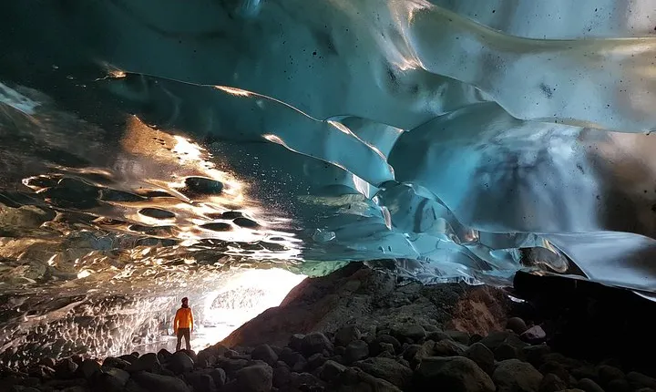 Blue Ice Cave Adventure