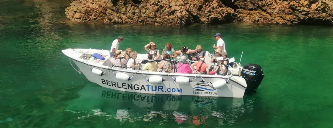 Berlenga island trip and glass-bottom boat cave tour