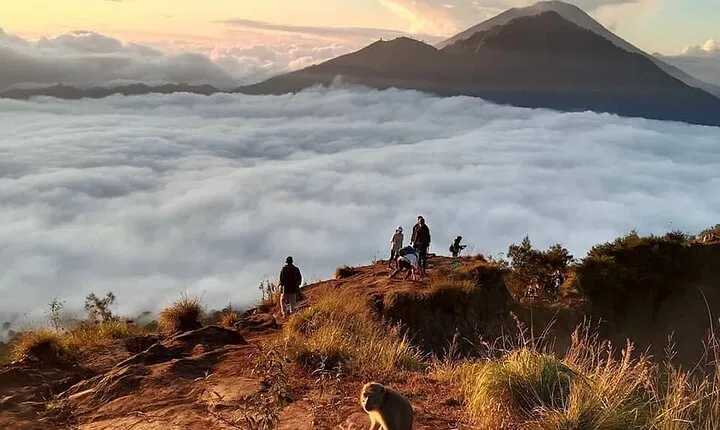 Mount Batur Hiking With Terraced paddy Field Visit