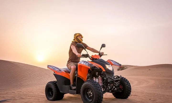 Dubai Evening Desert Quad Bike Adventure Tour