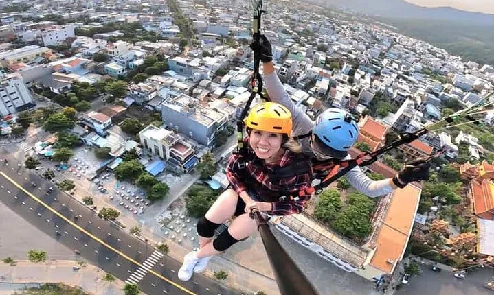 Da Nang Private paragliding experience on Monkey Mountain