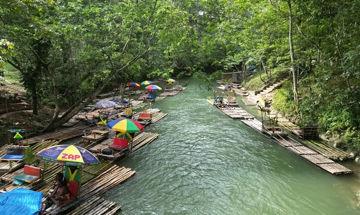Private Bamboo Rafting with Limestone Massage in Mobay