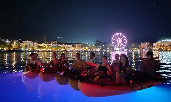 Night Glow Kayak Activity in Makarska