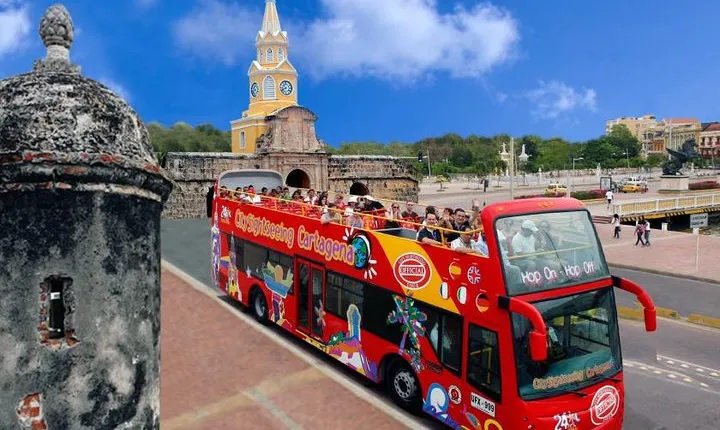Cartagena: City Tour Hop On Hop Off - Bus Turistico de 2 pisos