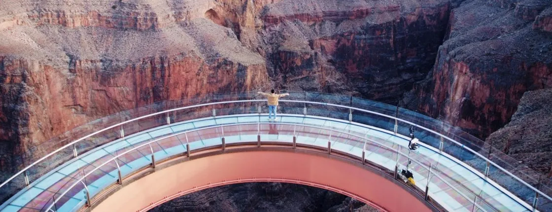 Grand Canyon West Rim bus tour with Hoover Dam photo stop and Skywalk ticket