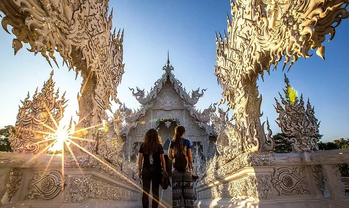 Chiang Rai One Day: Hot Spring,White Temple, Golden Triangle, Yao&Akha Hilltribe