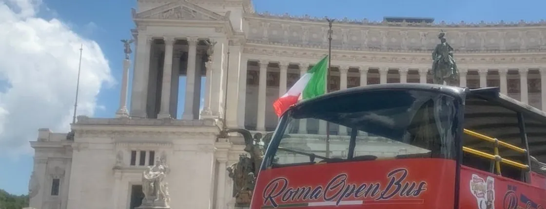 Rome Open Bus Tour hop on hop off plus gifts for children