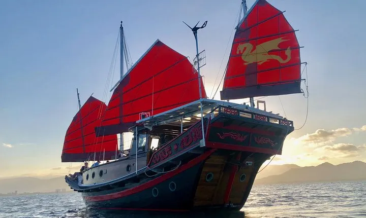 Shaolin Sunset Sailing Aboard Authentic Chinese Junk Boat