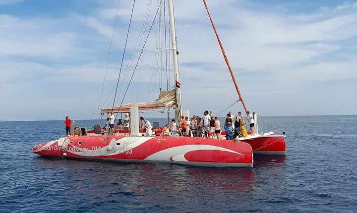 Hurghada Catamaran Sailing to Dolphin House with Snorkeling