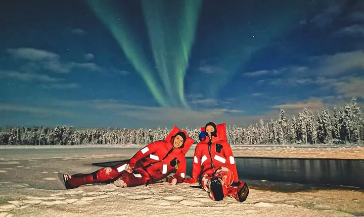 Aurora Arctic Ice Floating in Rovaniemi, Small-group