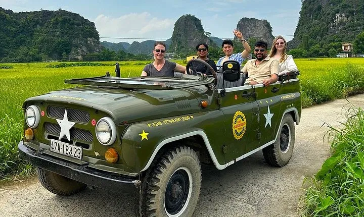 Ninh Binh Jeep Adventure, Scenic Boat Trip Daily Life Exploration