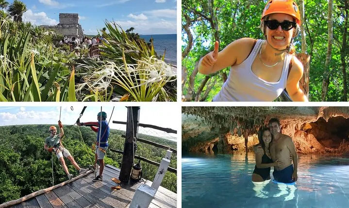 Cancun Jungle Tour: Tulum, Cenote Snorkeling, Ziplining, Lunch