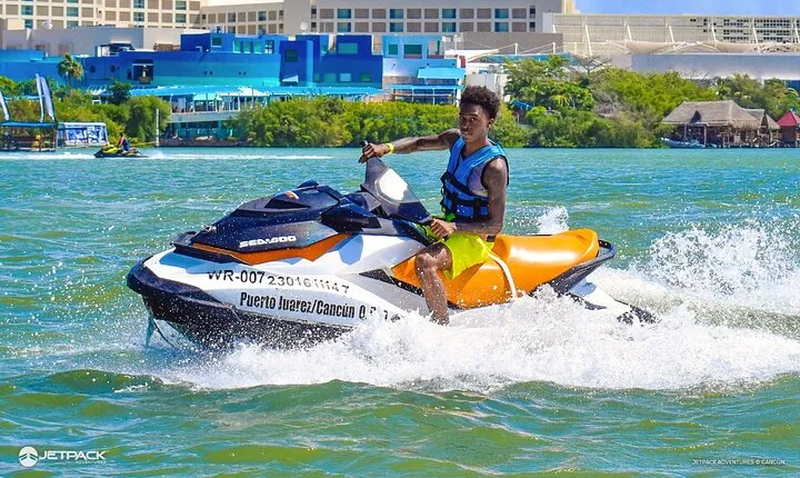 Drive a waverunner & enjoy the adrenaline in the Nichupte Lagoon