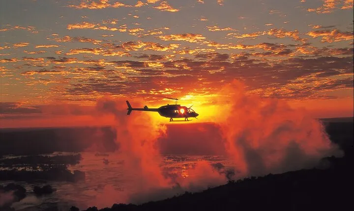 Helicopter Flight+window Seat Guarantee over the Victoria Falls