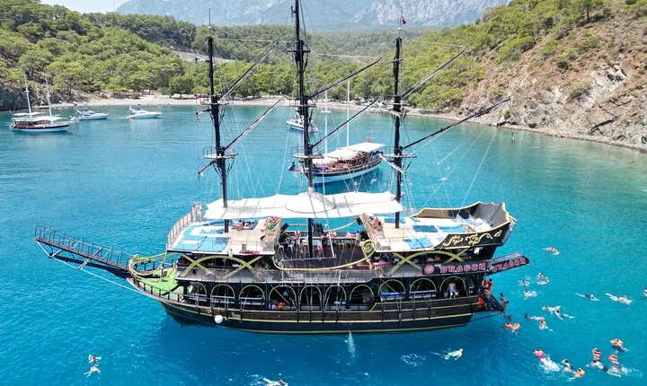 Pirates Boat Trip with optional Pick Up - Drop Off from Antalya