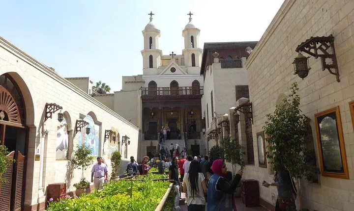 Private Coptic Cairo Cave , Hanging Church ST Simon monastery 