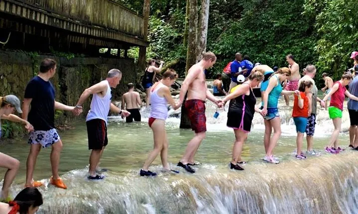 Dunn's River Falls and Luminous Lagoon Guided Tour from Grand Palladium