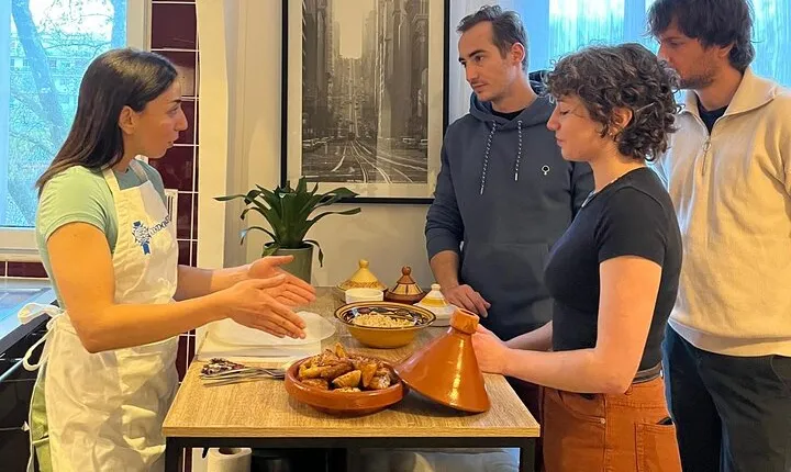 Authentic Moroccan Dinner & Cooking Workshop in Paris