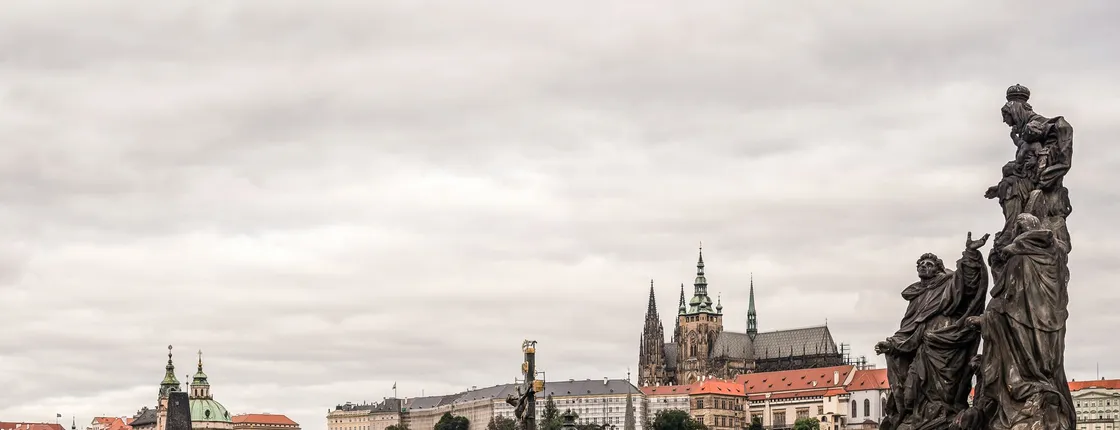 Prague Castle and Orloj with National Museum or Jewish Quarter