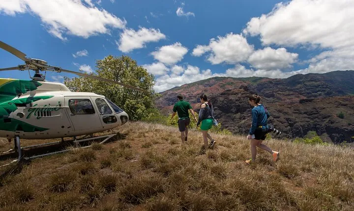 Kauai' Exclusive Helicopter Tour: Land & Explore Olokele Canyon