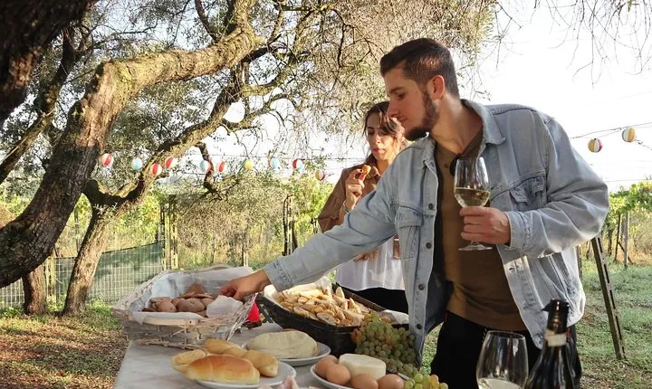 Contadina Breakfast At A Farm by VAN from Rome