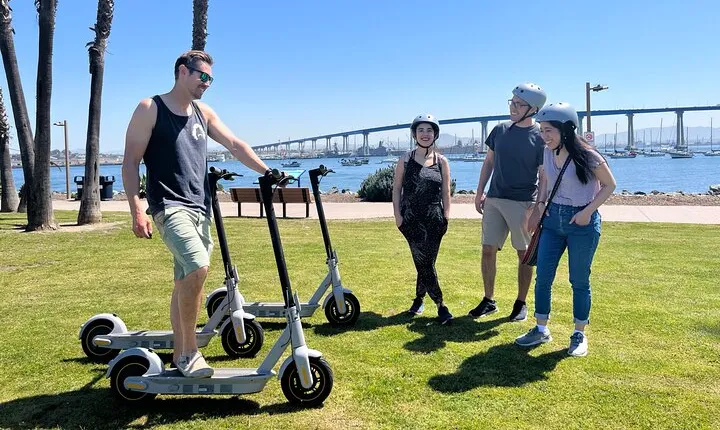 Explore Coronado Island by E-Scooter with Photos Included