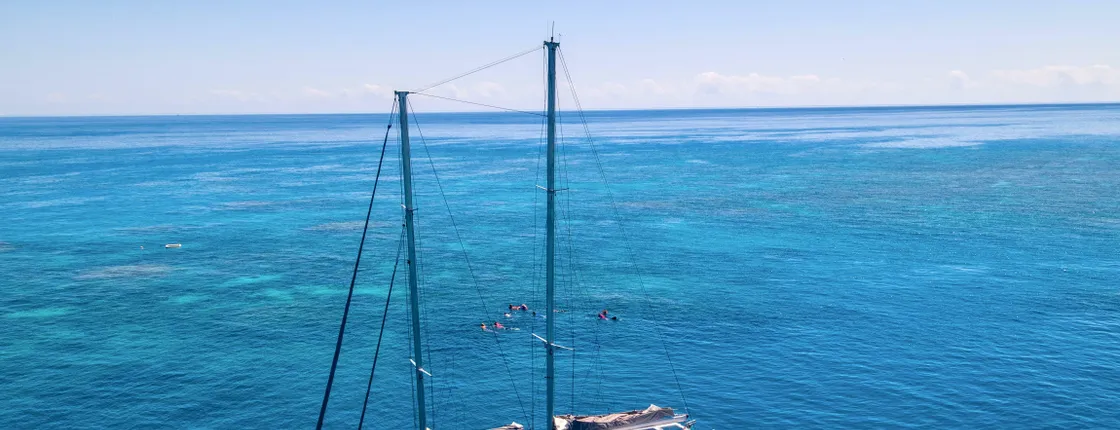 Personal sail, tropical island, and snorkel in the Great Barrier Reef