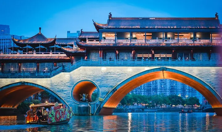Chengdu: JinJiang River Night Cruise Tickets