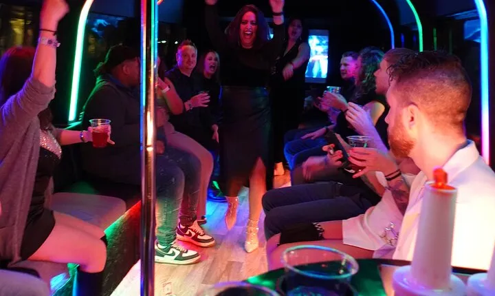 Las Vegas Nightclub or Pool Party Crawl with Luxury Party Bus
