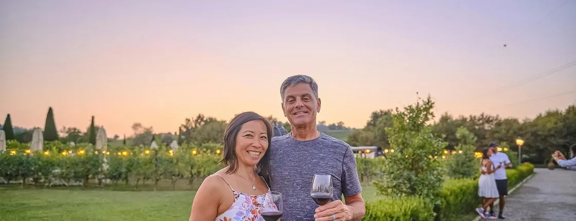 Small-group Chianti wine tasting and dinner in the vineyard