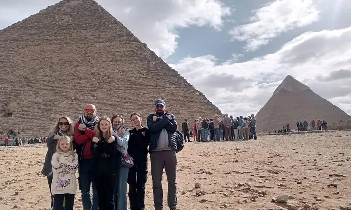 Old Cairo and Pyramids in Giza