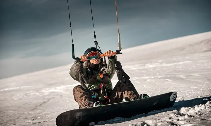 Private Snow kiting Adventure in Remote Wilderness in Ashotsk