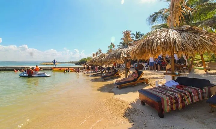 Private Beach Club In Front of Cartagena