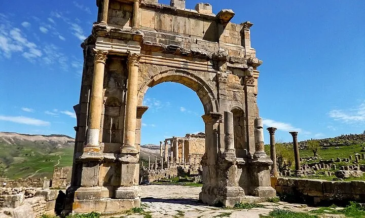Djemila Roman Ruins in a Private Day