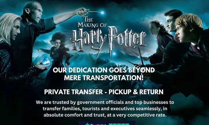 Harry Potter Tour of Warner Bros Studio Chauffeur - Pickup Return