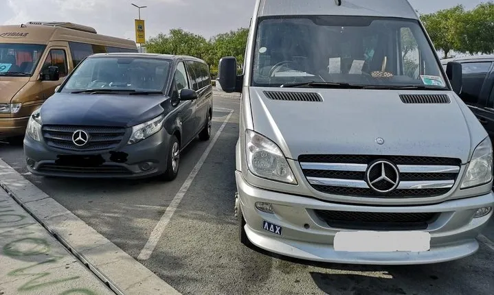 Minibus private transfer from LCA airport to and from Ayia Napa 1-16 travellers