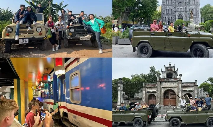 Hanoi City Tour Highlight, Train Street Combine visit Countryside