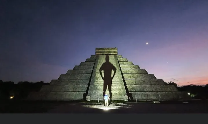 Chichen Itza Sunrise and Cenote Ik Kil from Cancun
