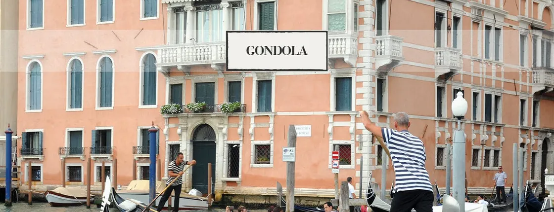 Grand Canal by gondola with commentary
