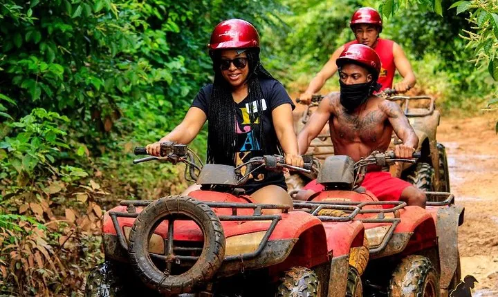 Drive An Atv, Live The Experience Of Ziplining And Swim On A Real Cenote
