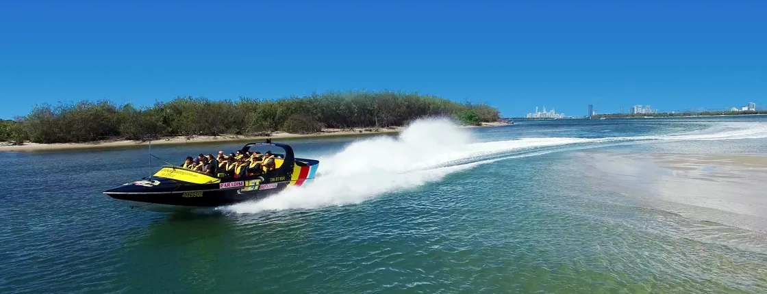 Premium broadwater adventure jet boat ride