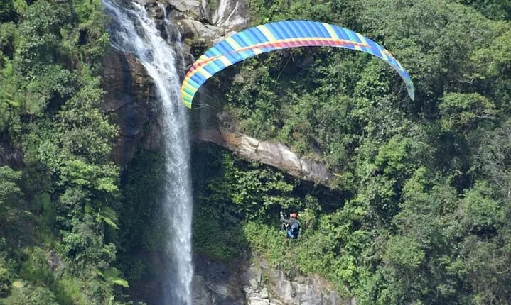Private Paragliding & Waterfall Experience from Medellin Colombia